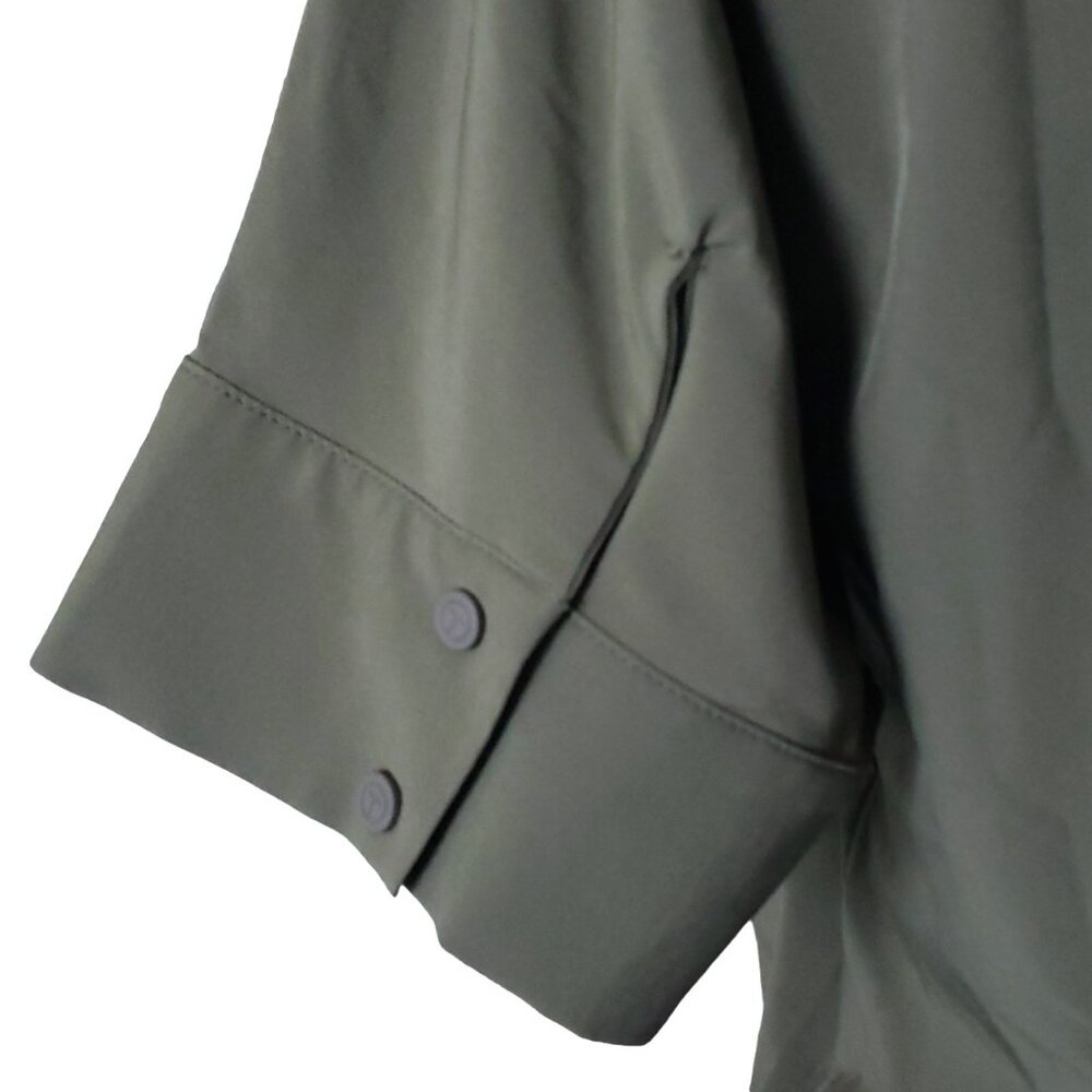 T by Talbots Lightweight Small Dress Popover Olive Green SunWell UPF +50 - Picture 7 of 14